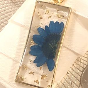 Pressed Daisy Pendant
